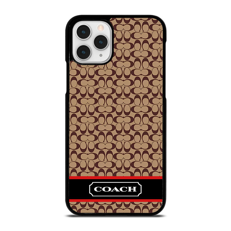 COACH NEW YORK BROWNLOGO PATTERN.jpg iPhone 11 Pro Case Cover