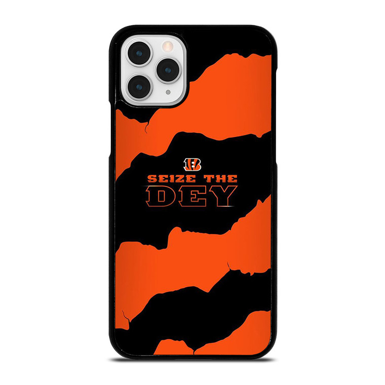 SEIZE THE DEY CINCINNATI BENGALS LOGO FOOTBALL TEAM.jpg iPhone 11 Pro Case Cover