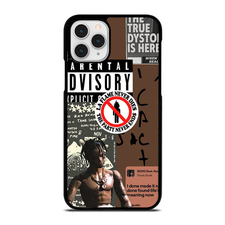 TRAVIS SCOTT RAPPER PARENTAL ADVISORY.jpg iPhone 11 Pro Case Cover