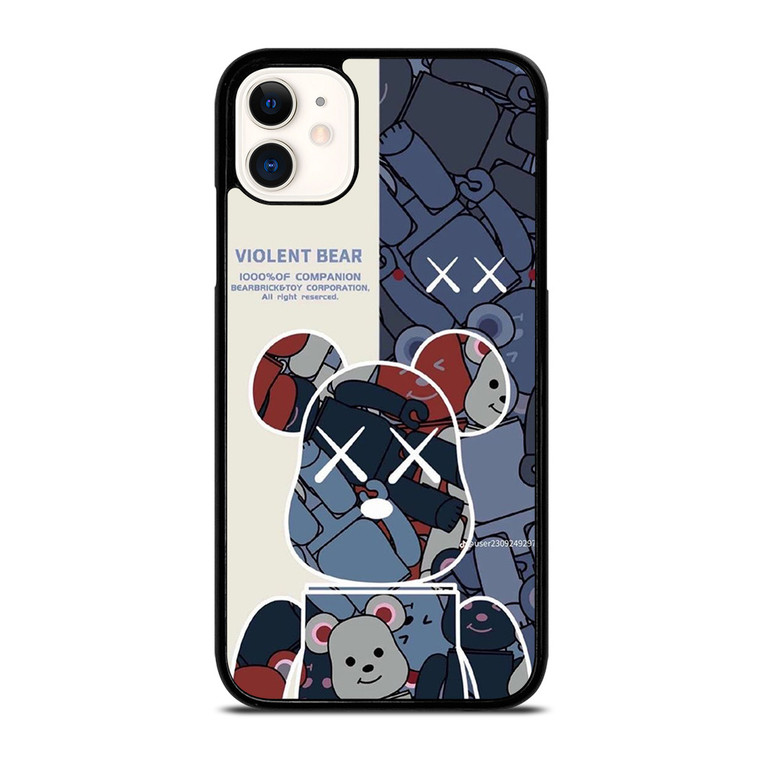 BEAR BRICK VIOLENT BEAR KAWS iPhone 11 Case Cover