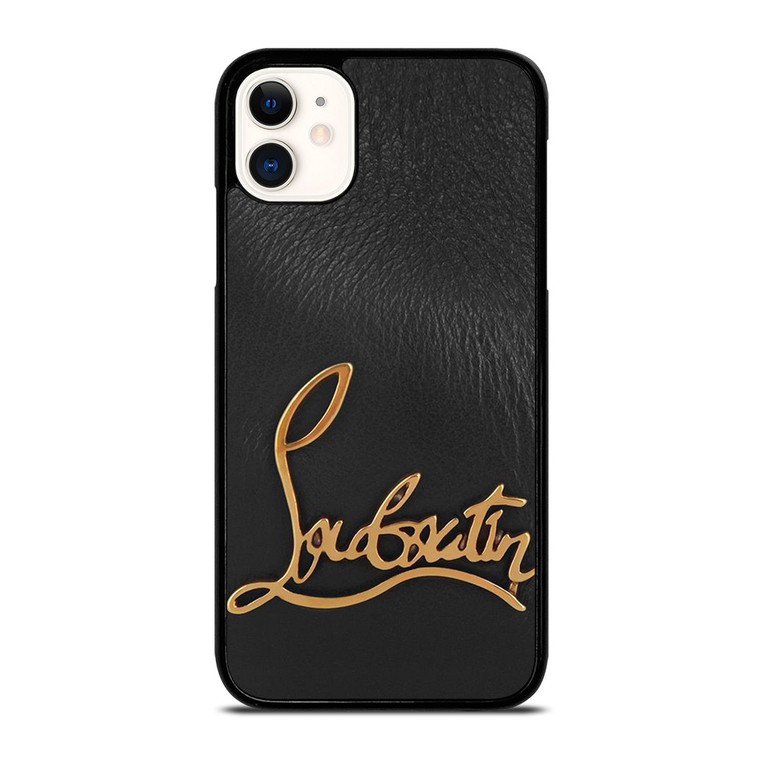 CHRISTIAN LOUBOUTIN LOGO LEATHER