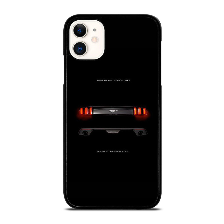 FORD MUSTANG CAR BACKLIGHT iPhone 11 Case Cover