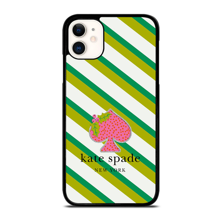 KATE SPADE NEW YORK LOGO FRUITY GREEN iPhone 11 Case Cover