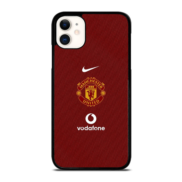 MANCHESTER UNITED FC LOGO FOOTBALL VODAFONE JERSEY iPhone 11 Case Cover