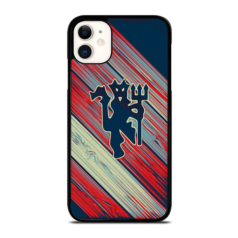RED DEVILS MANCHESTER UNITED FC FOOTBALL CLUB LOGO iPhone 11 Case Cover