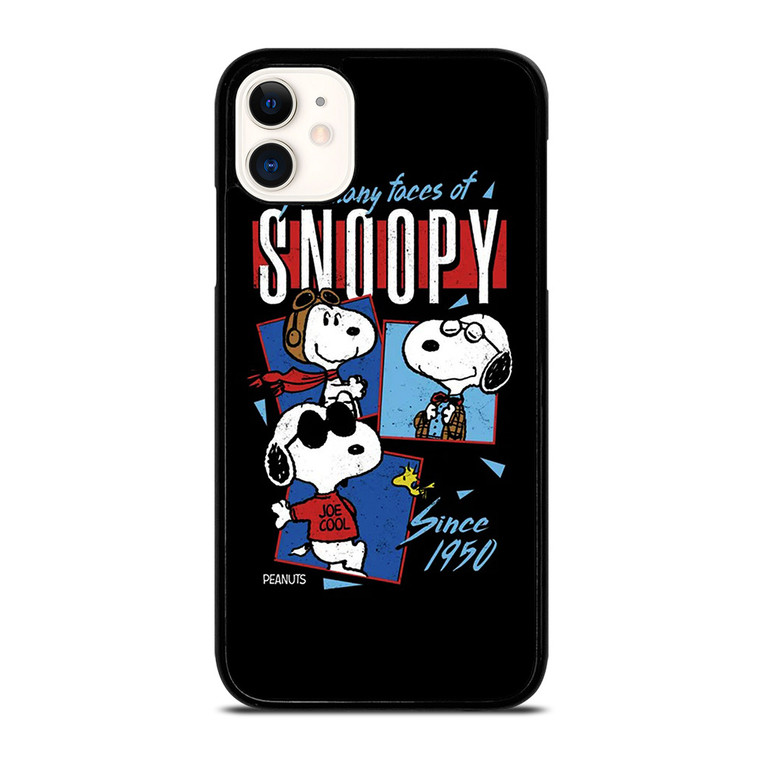SNOOPY FACES THE PEANUTS CARTOON iPhone 11 Case Cover