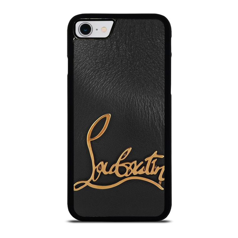 CHRISTIAN LOUBOUTIN LOGO LEATHER iPhone SE 2022 Case Cover