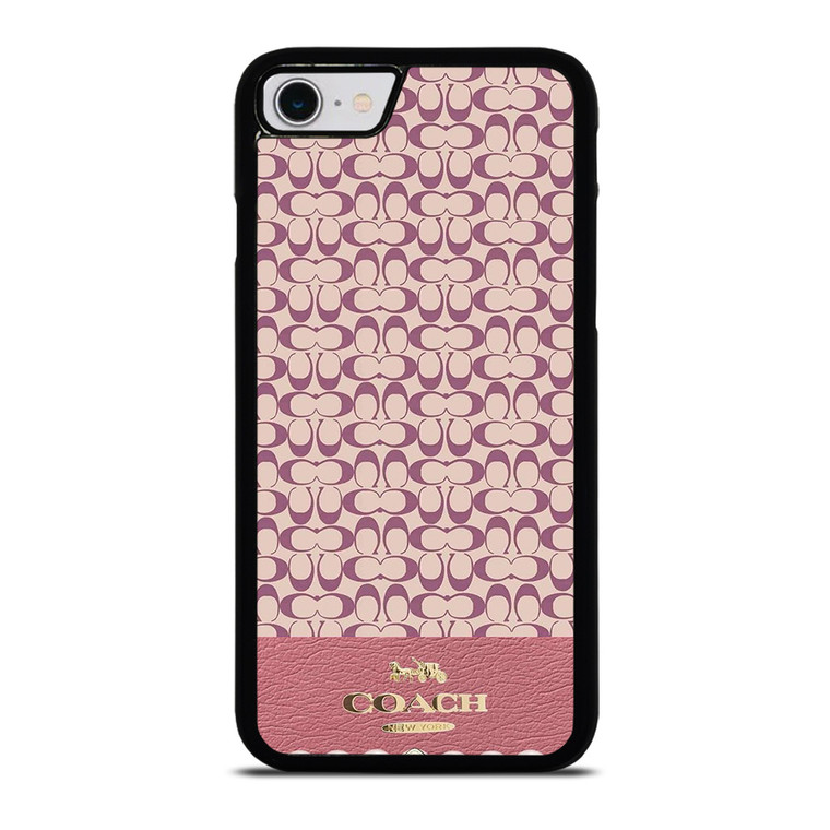 COACH NEW YORK LOGO PINK EMBLEM PATTERN iPhone SE 2022 Case Cover COACH NEW YORK LOGO PINK EMBLEM PATTERN iPhone SE 2022 Case Cover