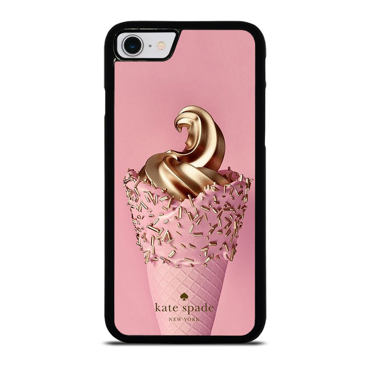 KATE SPADE NEW YORK LOGO GOLDEN ICE CREAM iPhone SE 2022 Case Cover