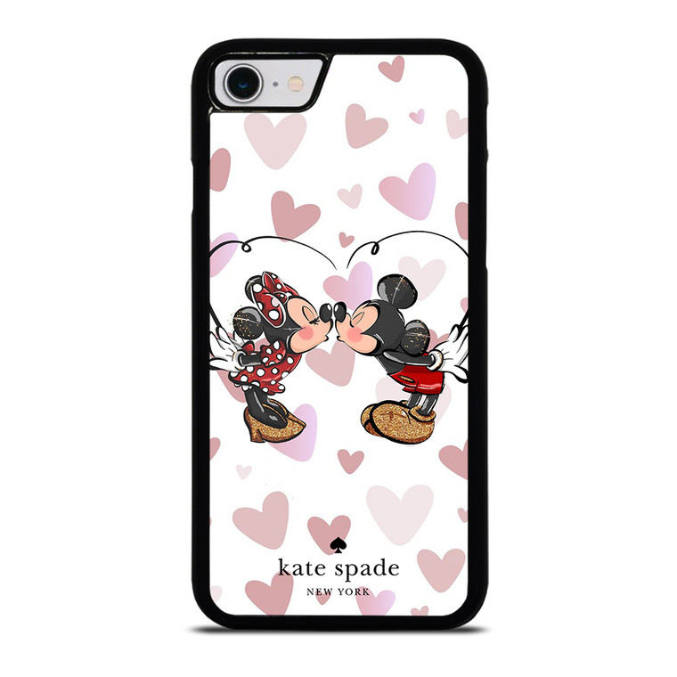 KATE SPADE NEW YORK LOGO MICKEY MINNEY MOUSE DISNEY KISS iPhone SE 2022 Case Cover