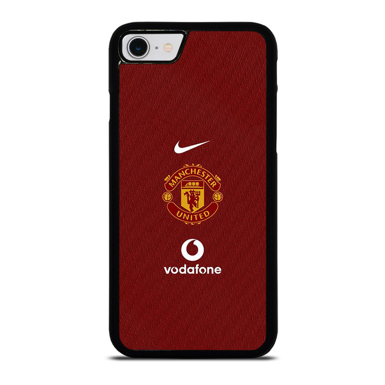 MANCHESTER UNITED FC LOGO FOOTBALL VODAFONE JERSEY iPhone SE 2022 Case Cover