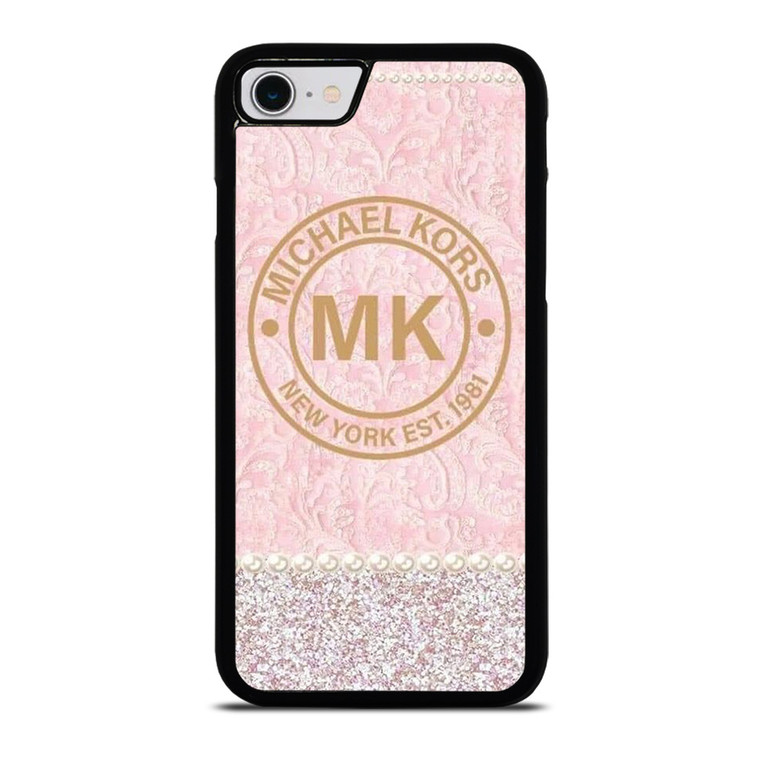 MICHAEL KORS MK LOGO PINK iPhone SE 2022 Case Cover