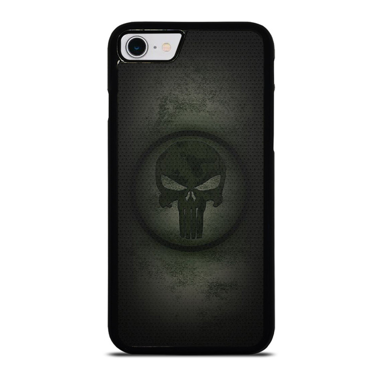 PUNISHER LOGO METAL CARBON iPhone SE 2022 Case Cover