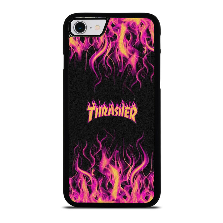 THRASHER FLAME SKATEBOARD MAGAZINE iPhone SE 2022 Case Cover