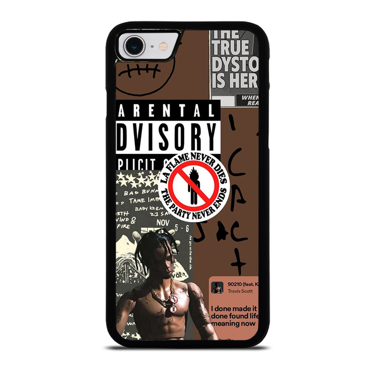 TRAVIS SCOTT RAPPER PARENTAL ADVISORY iPhone SE 2022 Case Cover