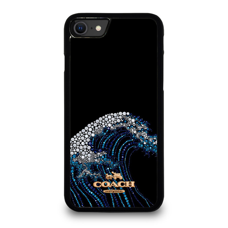 COACH NEW YORK LOGO DIAMOND WAVE iPhone SE 2020 Case Cover COACH NEW YORK LOGO DIAMOND WAVE iPhone SE 2020 Case Cover