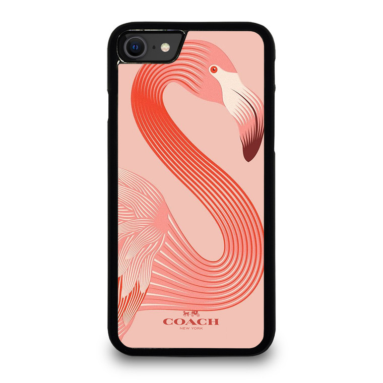 COACH NEW YORK LOGO FLAMINGO ICON iPhone SE 2020 Case Cover COACH NEW YORK LOGO FLAMINGO ICON iPhone SE 2020 Case Cover