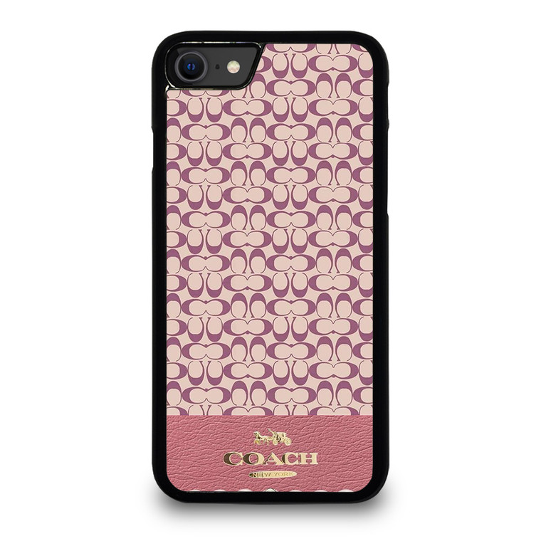 COACH NEW YORK LOGO PINK EMBLEM PATTERN iPhone SE 2020 Case Cover COACH NEW YORK LOGO PINK EMBLEM PATTERN iPhone SE 2020 Case Cover