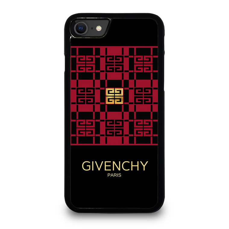 GIVENCHY PARIS LOGO RED GOLD iPhone SE 2020 Case Cover