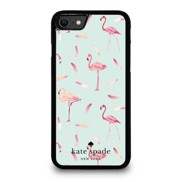 KATE SPADE NEW YORK LOGO FLAMINGOS iPhone SE 2020 Case Cover KATE SPADE NEW YORK LOGO FLAMINGOS iPhone SE 2020 Case Cover
