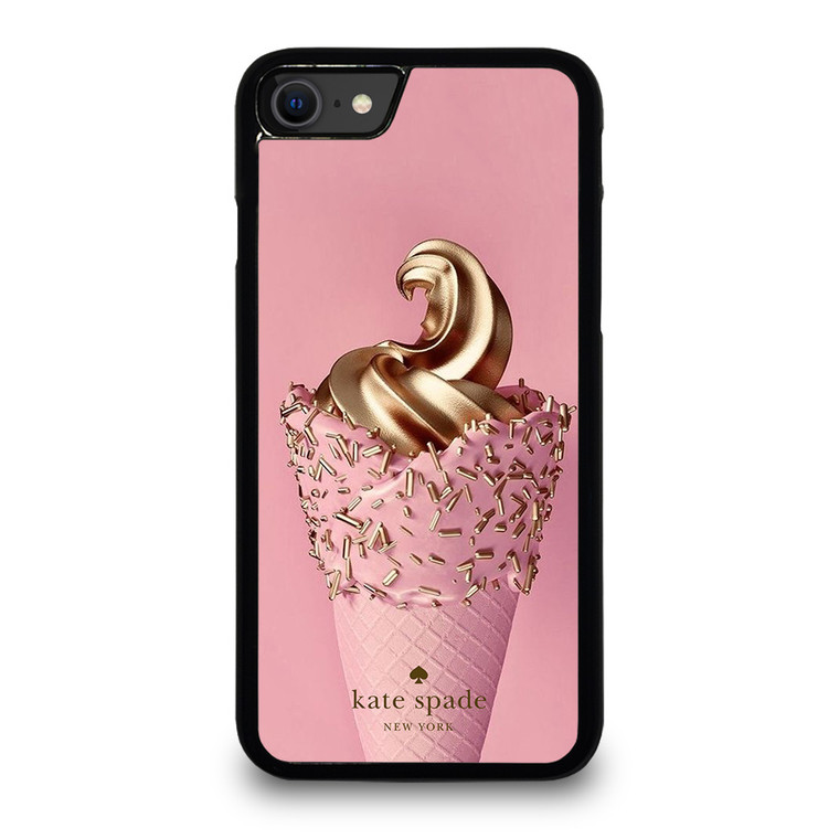 KATE SPADE NEW YORK LOGO GOLDEN ICE CREAM iPhone SE 2020 Case Cover