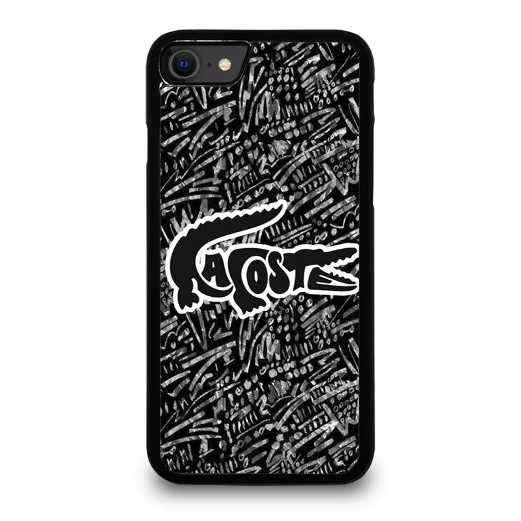 LACOSTE LOGO BLACK AND WHITE iPhone SE 2020 Case Cover