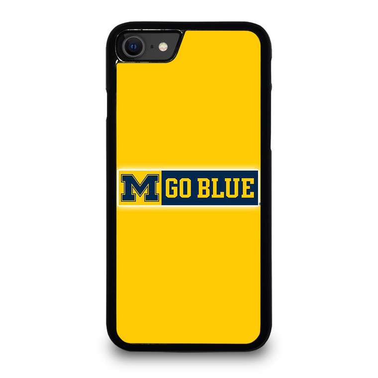 MICHIGAN WOLVERINES GO BLUE UNIVERSITY FOOTBALL LOGO iPhone SE 2020 Case Cover