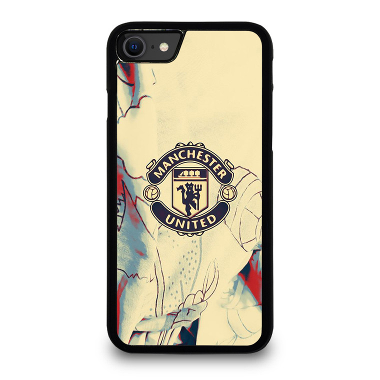 RED DEVILS MANCHESTER UNITED FC LOGO iPhone SE 2020 Case Cover