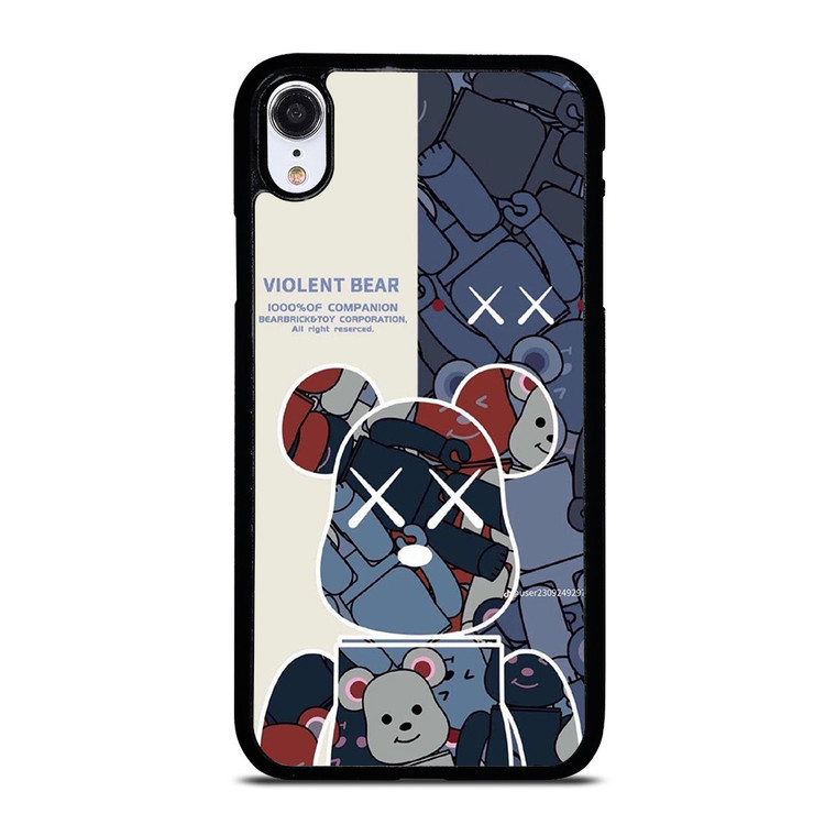 BEAR BRICK VIOLENT BEAR KAWS iPhone XR Case Cover