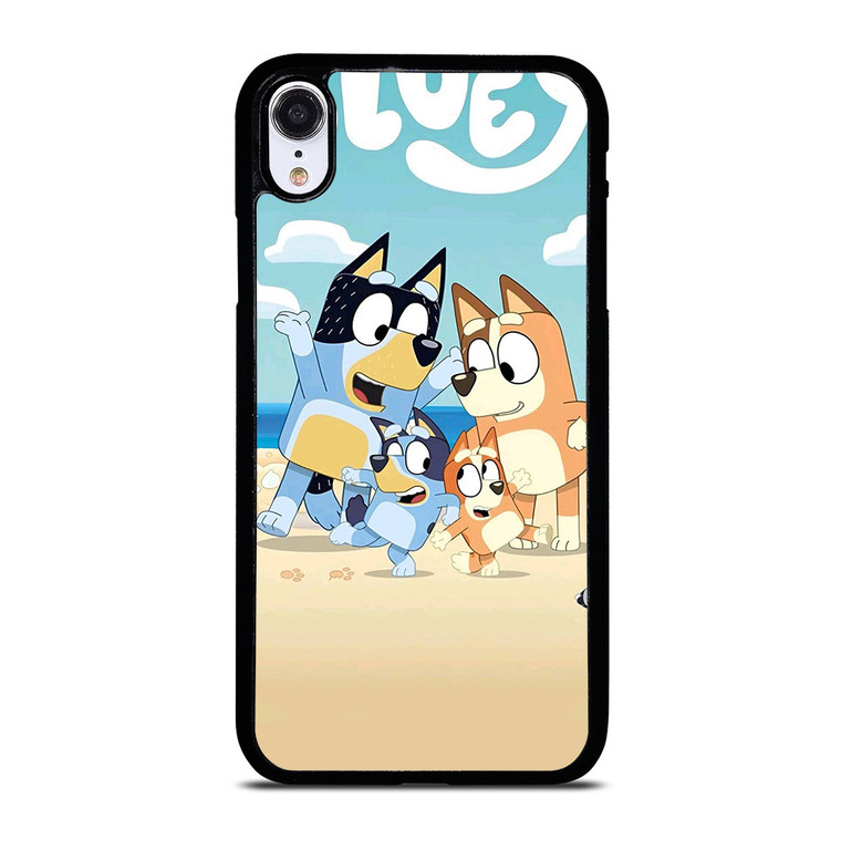 BLUEY HEELERS FAMILY CARTOON iPhone XR Case Cover