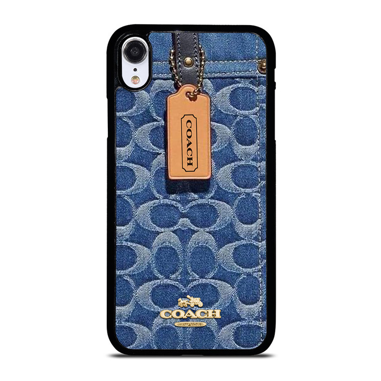 COACH NEW YORK LOGO JEANS BAG iPhone XR Case Cover