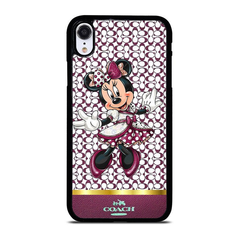 COACH NEW YORK LOGO MINNIE MOUSE DISNEY iPhone XR Case Cover