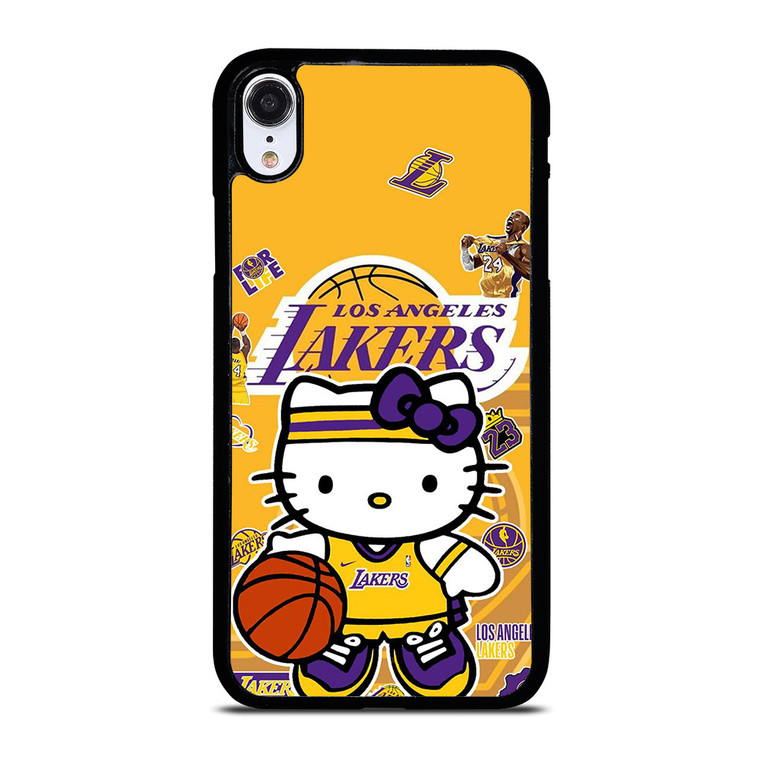HELLO KITTY LA LAKERS KOBE BRYANT iPhone XR Case Cover