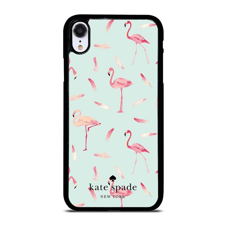 KATE SPADE NEW YORK LOGO FLAMINGOS iPhone XR Case Cover