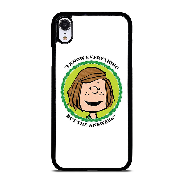 PEPPERMINT PATTY THE PEANUTS iPhone XR Case Cover