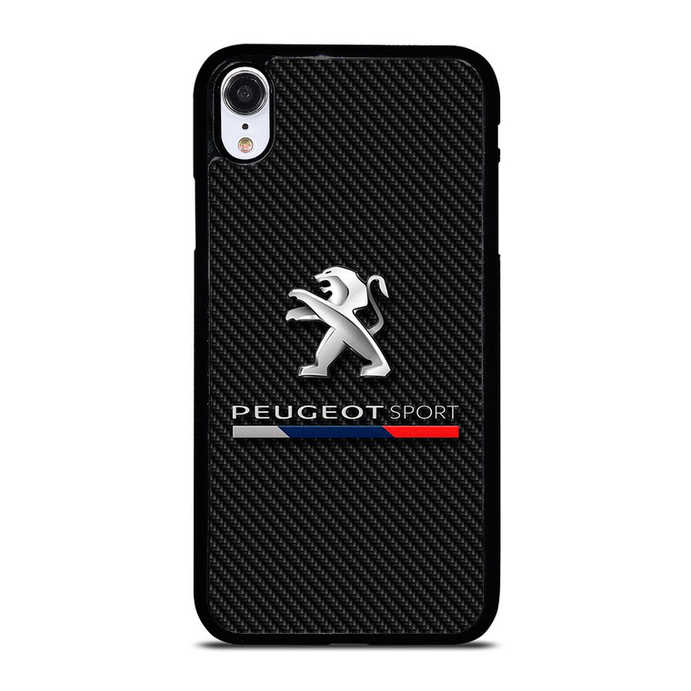 PEUGEOT SPORT CAR CARBON LOGO iPhone XR Case Cover