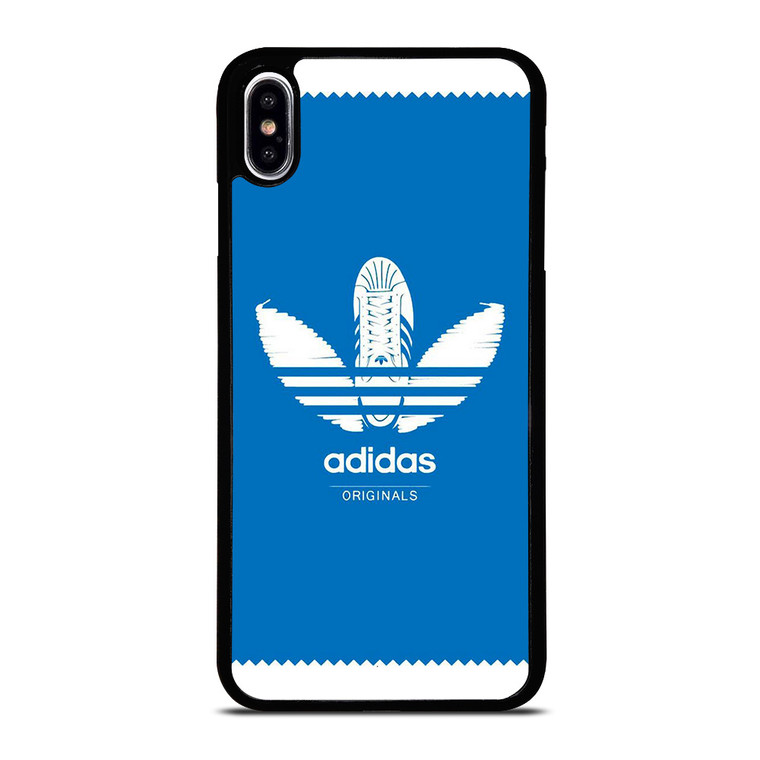 ADIDAS LOGO SHOES BLUE ORIGINALS iPhone XS Max Case Cover