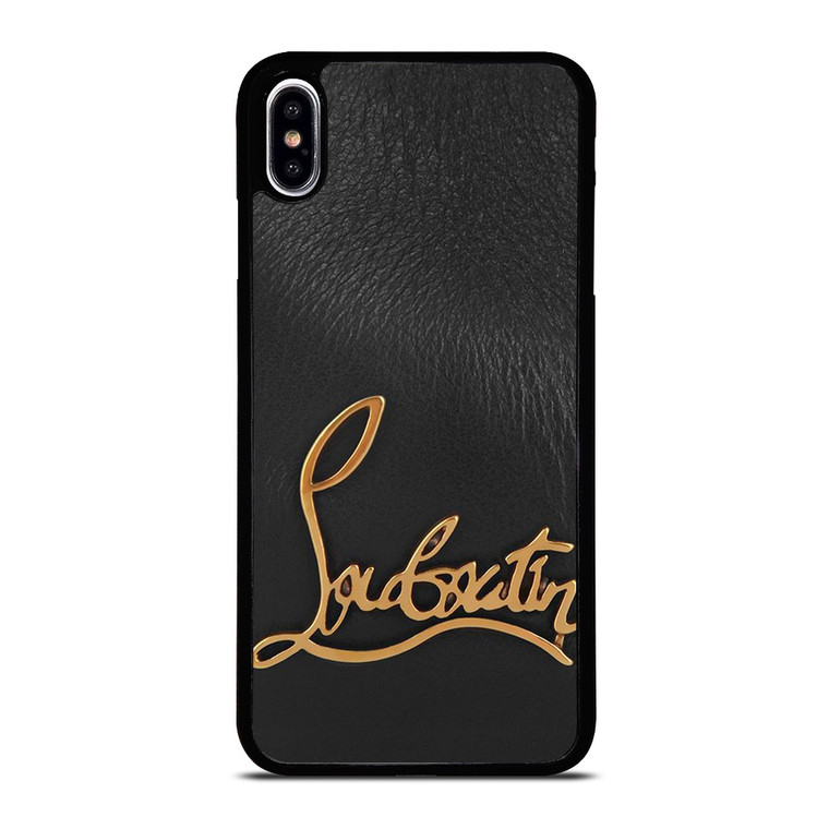 CHRISTIAN LOUBOUTIN LOGO LEATHER iPhone XS Max Case Cover