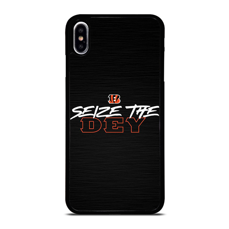 CINCINNATI BENGALS LOGO FOOTBALL TEAM SEIZE THE DEY iPhone XS Max Case Cover