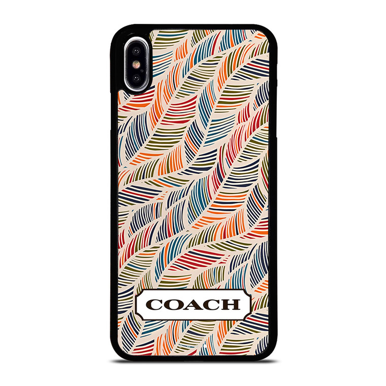 COACH NEW YORK LOGO MONOGRAM SEAMLESS PATTERN iPhone XS Max Case Cover