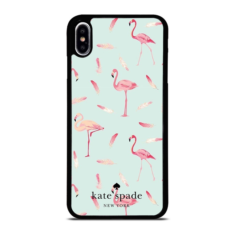 KATE SPADE NEW YORK LOGO FLAMINGOS iPhone XS Max Case Cover