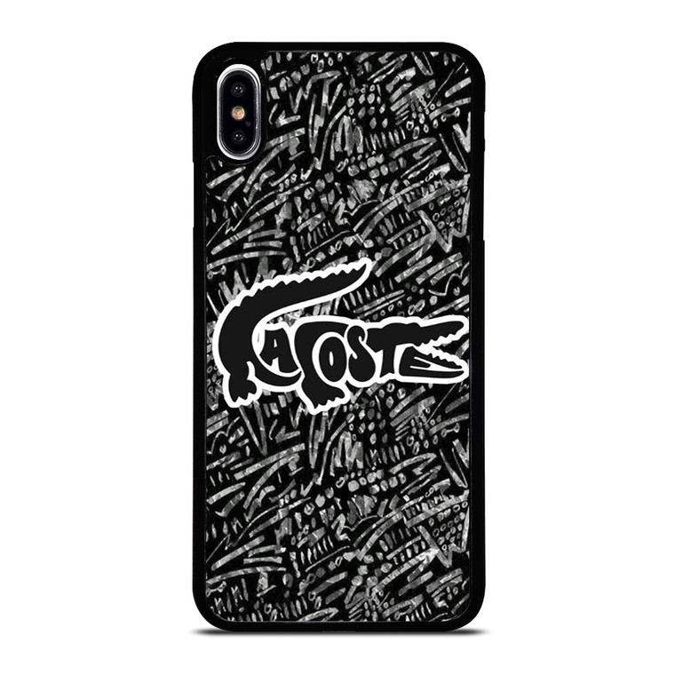 LACOSTE LOGO BLACK AND WHITE iPhone XS Max Case Cover