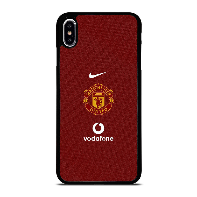 MANCHESTER UNITED FC LOGO FOOTBALL VODAFONE JERSEY iPhone XS Max Case Cover
