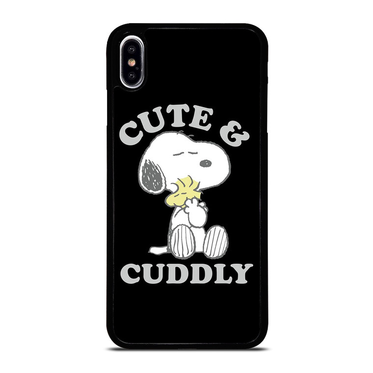 SNOOPY THE PEANUTS CUTE AND CUDDLY iPhone XS Max Case Cover