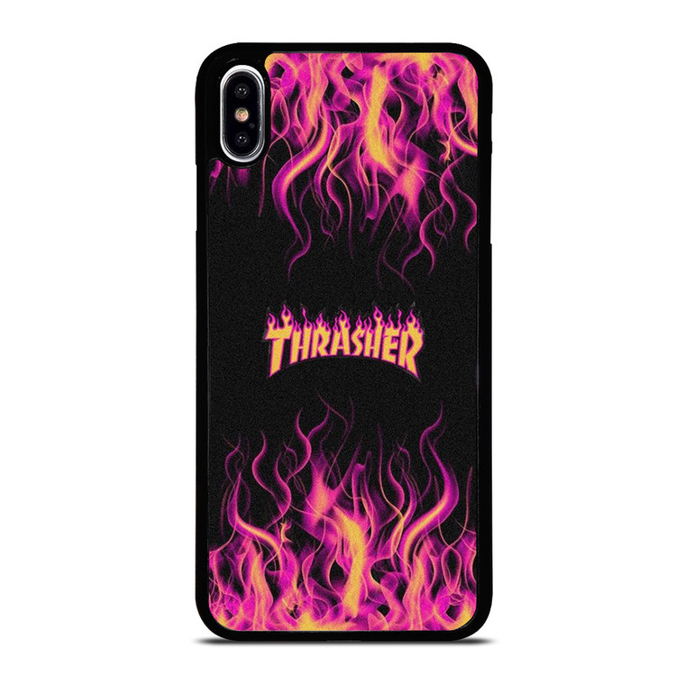 THRASHER FLAME SKATEBOARD MAGAZINE iPhone XS Max Case Cover