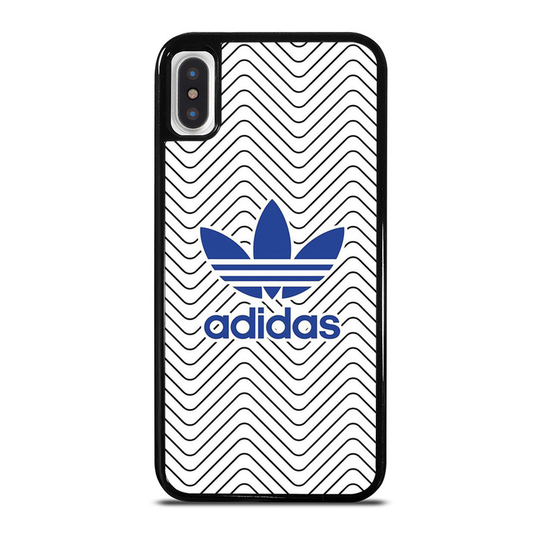 ADIDAS LOGO STRIPES WAVES iPhone X / XS Case Cover
