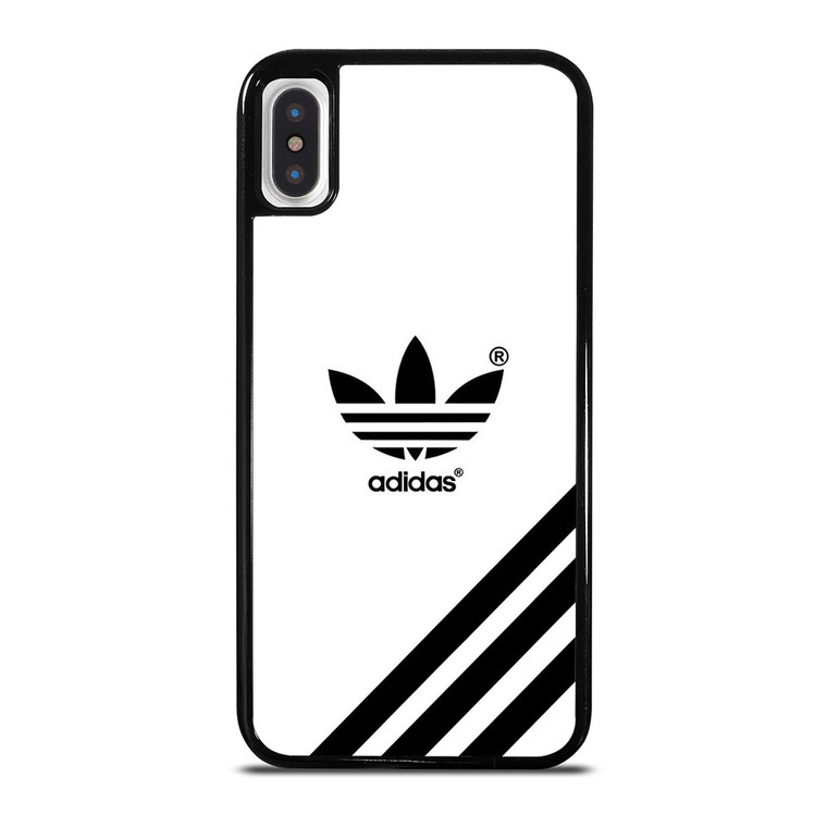 ADIDAS LOGO WHITE CLASSIC STRIPES iPhone X / XS Case Cover