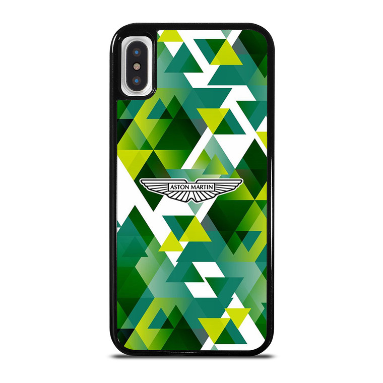 ASTON MARTIN LOGO GREEN TRIANGLE iPhone X / XS Case Cover