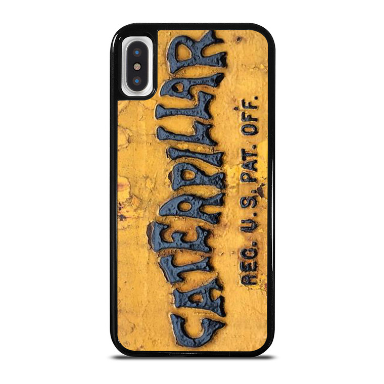 CATERPILLAR TRACTOR LOGO RUSTY EMBLEM iPhone X / XS Case Cover