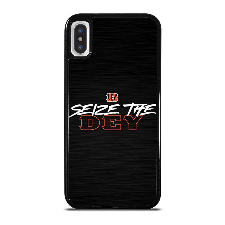 CINCINNATI BENGALS LOGO FOOTBALL TEAM SEIZE THE DEY iPhone X / XS Case Cover